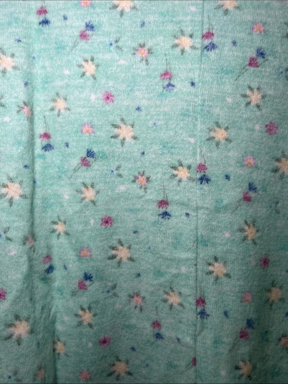 LuLaRoe Tracy Mint Green Floral Draped Cocoon Cardigan - Picture 3 of 5